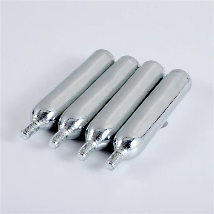 BOMBONA CO2 12gr, CO2 Cartridge 33gr,Bombona CO2, CO2 10 UNID.12GR PLATA